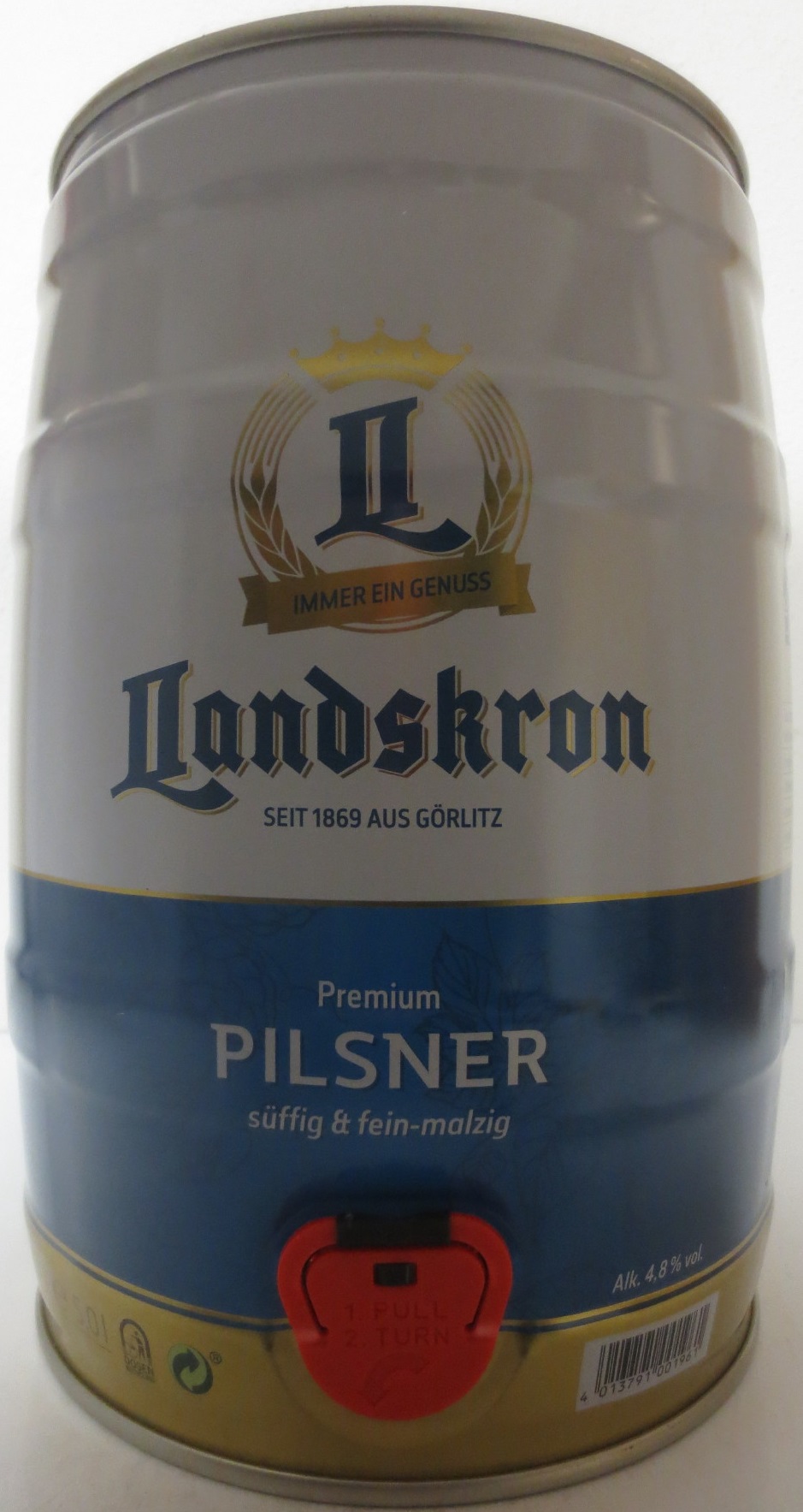 Landskron Premium PILSNER süffig & fein-malzig (5L) Nr.1 