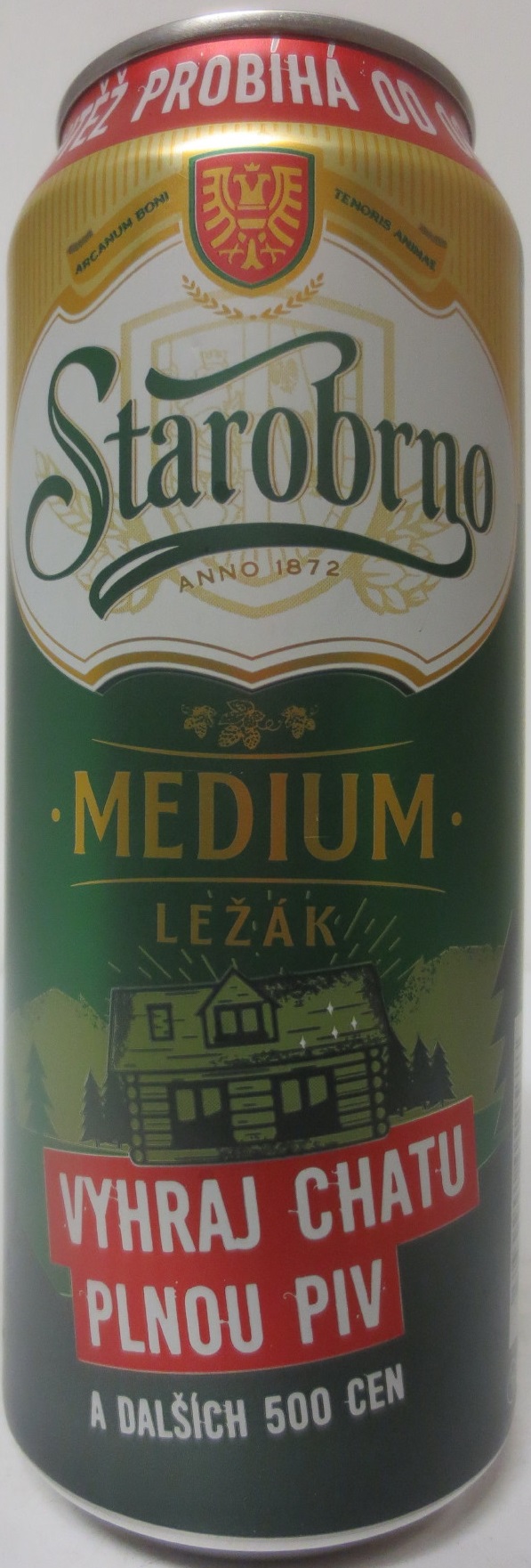 STAROBRNO MEDIUM LEŽÁK VYHRAJ CHATU PLNOU PIV A DALŠÍCH 500 CEN 23.4.2023 (50cl) (B/O) č.1