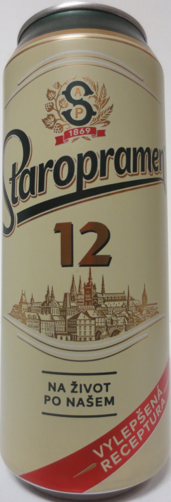 Staropramen 12 NA ŽIVOT PO NAŠEM VYLEPŠENá RECEPTURA (50cl) (B/O) č.1