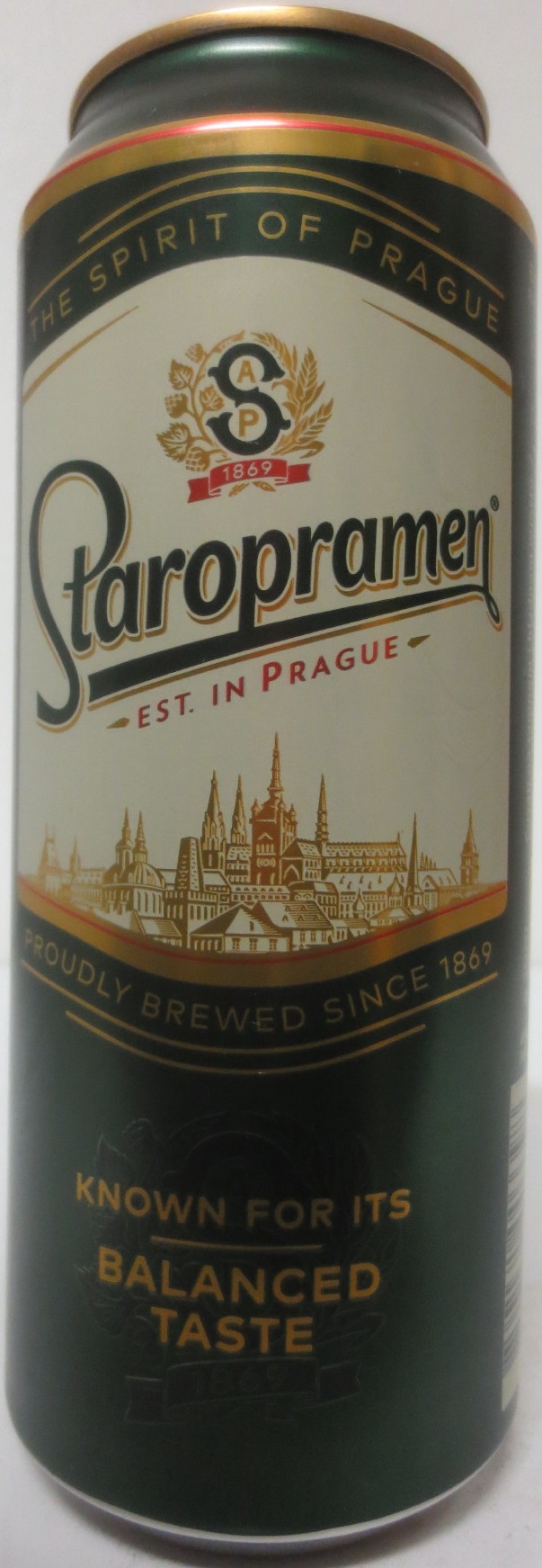 Staropramen EST. IN PRAGUE KNOWN FOR ITS BALANCED TASTE (HR) (50cl) (B/O) č.2