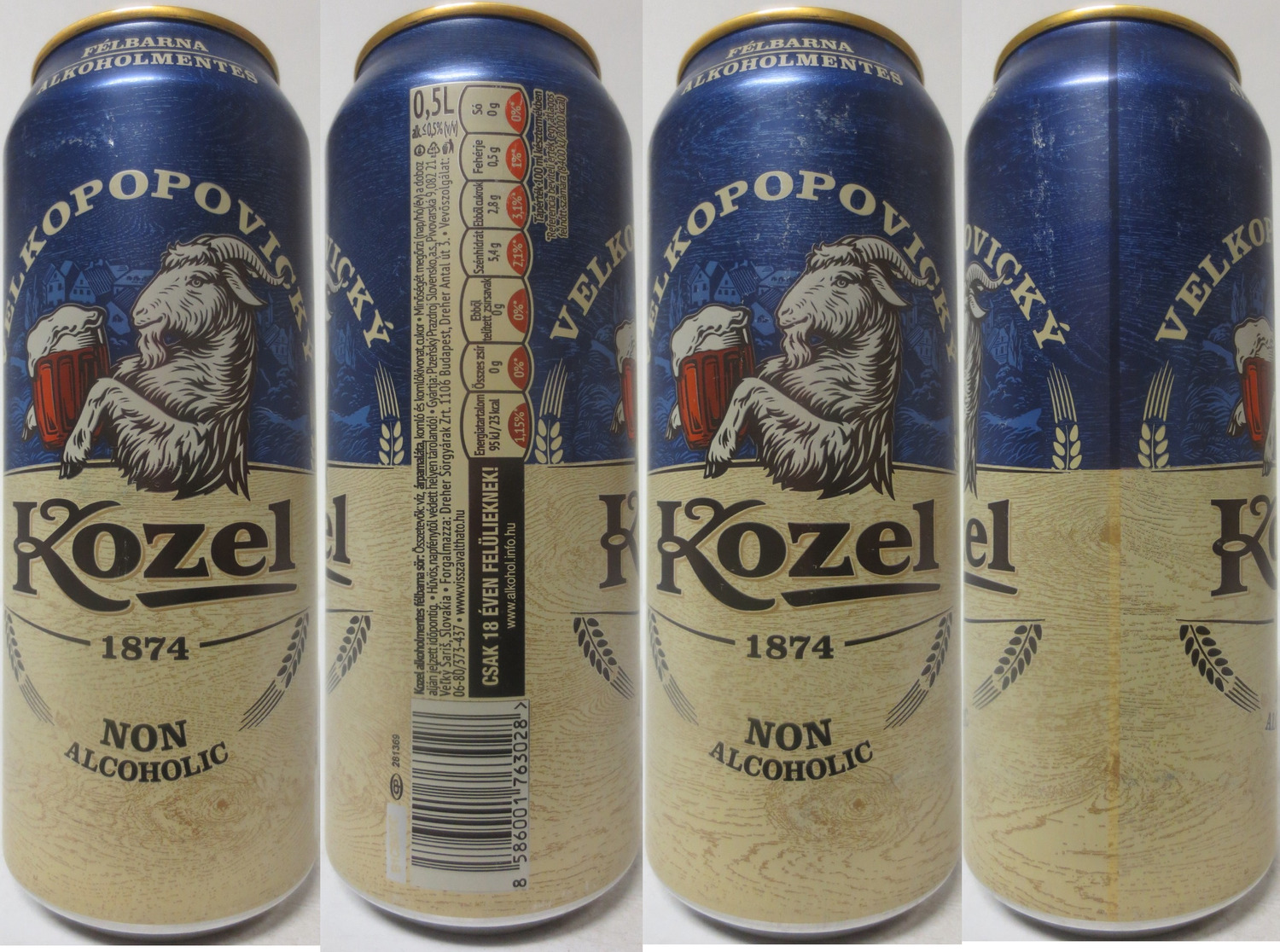 VELKOPOPOVICKÝ Kozel 1874 NON ALKOHOLIC (HU) (50cl) (B/O) č.1