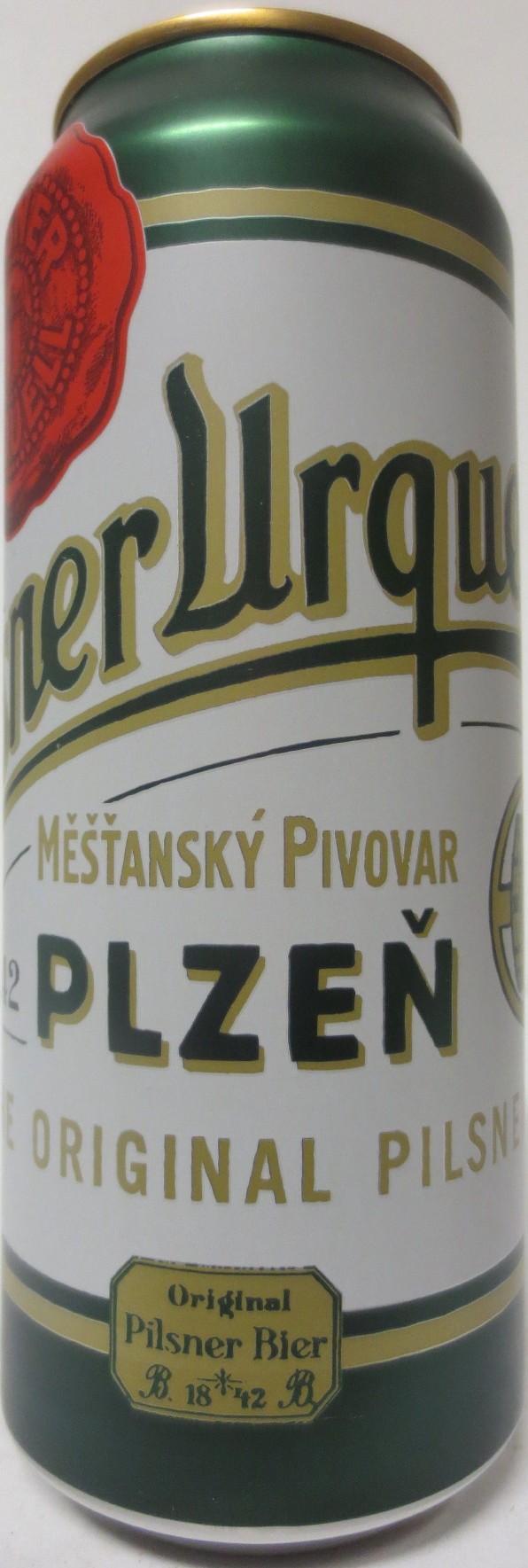 Pilsner Urquell MĚŠŤANSKÝ PIVOVAR 1842 PLZEŇ THE ORIGINAL PILSNER (SK) (50cl) (B/O) č.1 