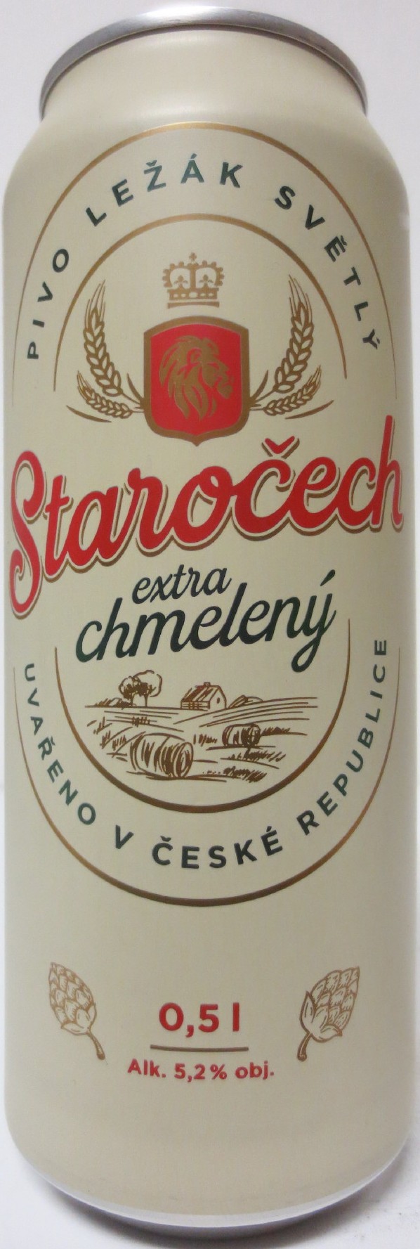 Staročech extra chmelený PIVO LEŽÁK SVĚTLÝ (50cl) (B/O) č.1