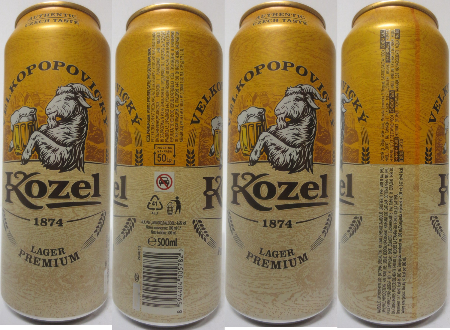 VELKOPOPOVICKÝ Kozel 1874 LAGER PREMIUM (HR) (50cl) (B/O) č.1