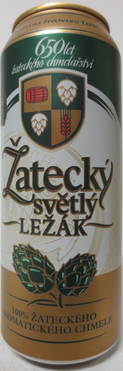 Žatecký světlý LEŽÁK 100% ŽATECKÉHO AROMATICKÉHO CHMELE 2,99 ZL (50cl) (B/O) č.2