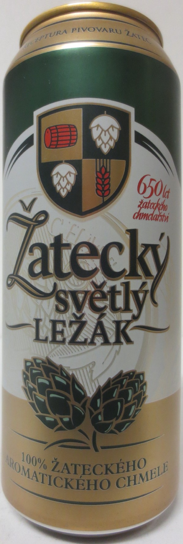 Žatecký světlý LEŽÁK 100% ŽATECKÉHO AROMATICKÉHO CHMELE (50cl) (B/O) č.4 