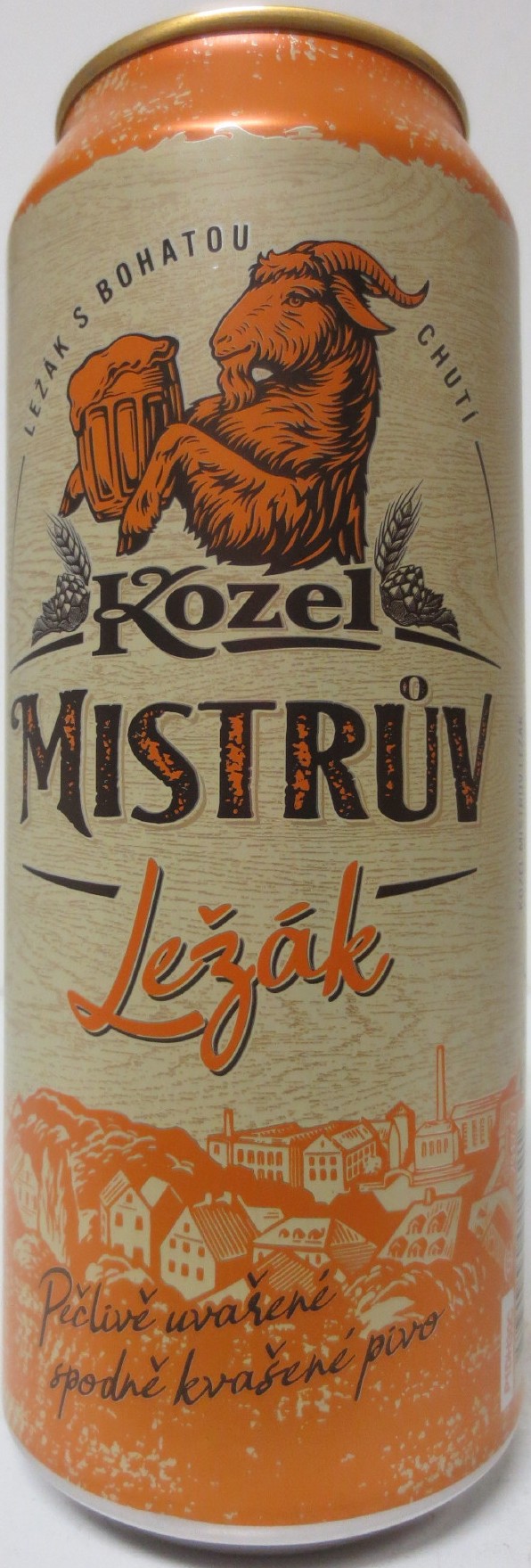 Kozel MISTRŮV LEŽÁK Pečlivě vařené spodně kvašené pivo (CZ) (50cl) (B-O) č.2  