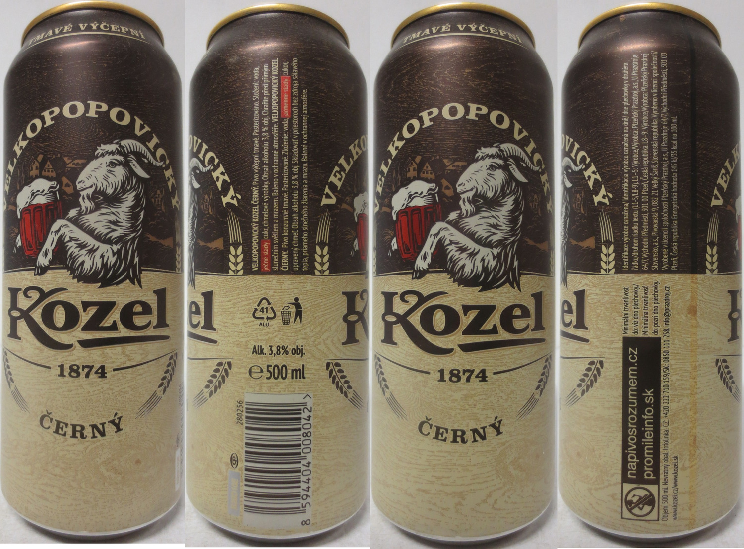 VELKOPOPOVICKÝ Kozel 1874 ČERNÝ (CZ+SK) (50cl) (B/O) č.10