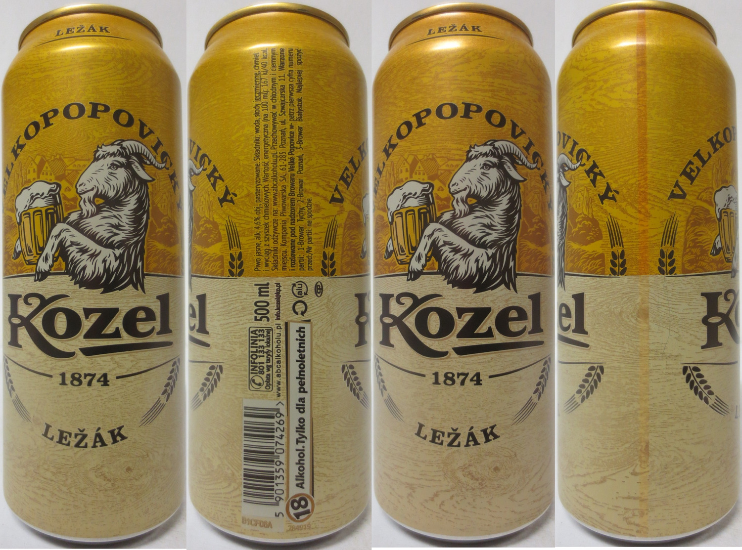 VELKOPOPOVICKÝ Kozel 1874 LEŽÁK (PL) (50cl) (B/O) č.1