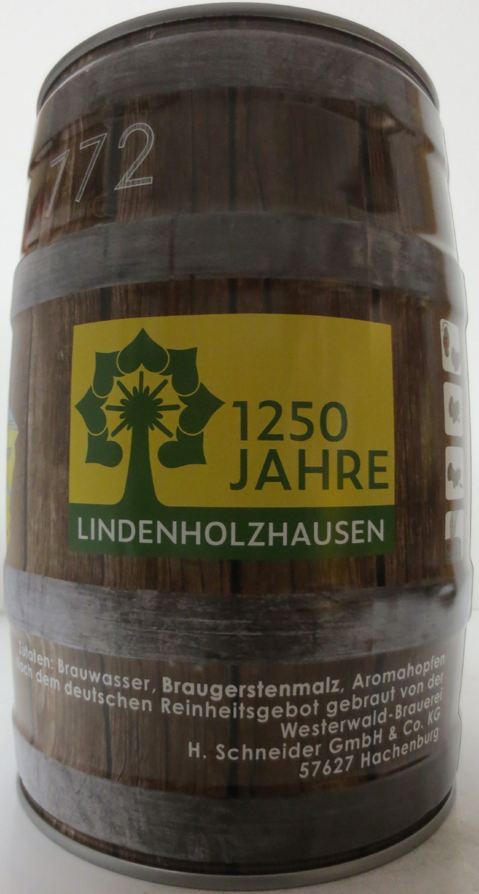 Westerwald Bräu LINDENHOLZHAUSEN 1250 dorn dorf jahre (5L) Nr.1
