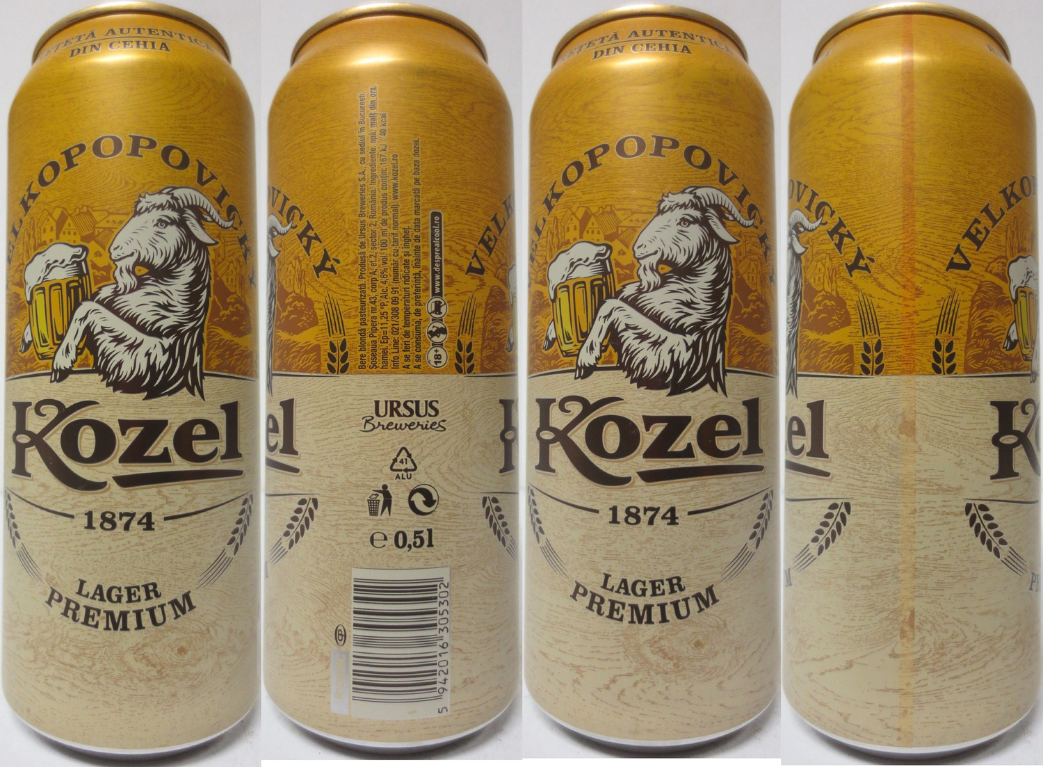 VELKOPOPOVICKÝ Kozel 1874 LAGER PREMIUM (RO) (50cl) (B/O) č.1