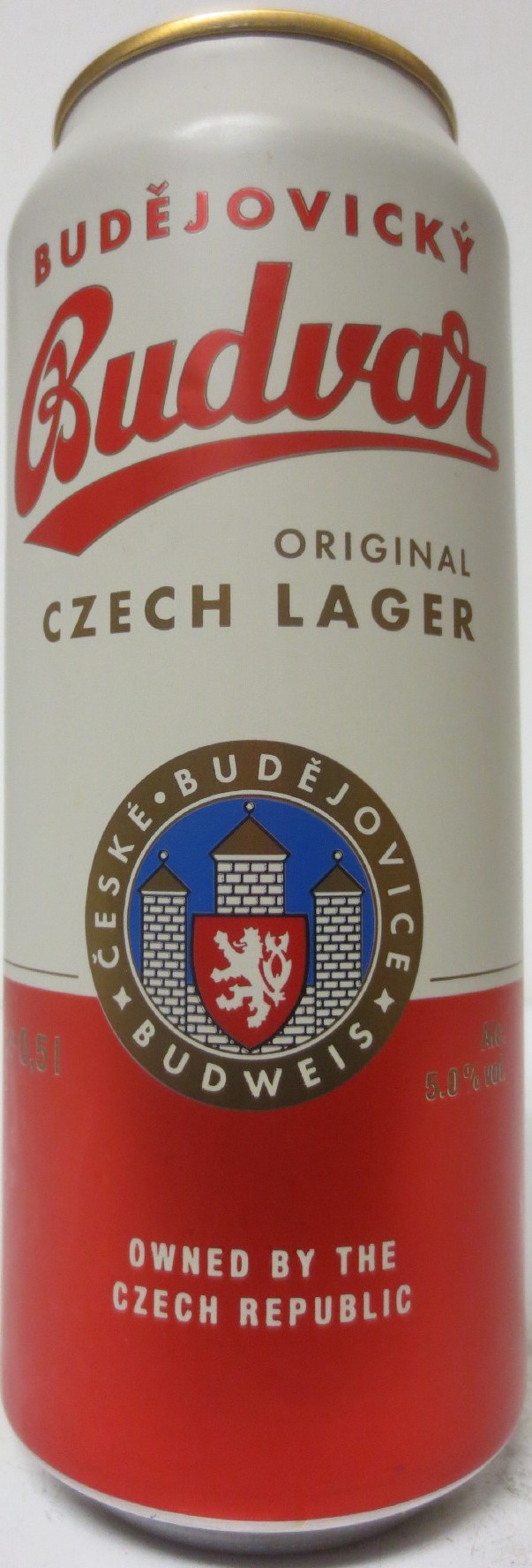 Budweiser Budvar ORIGINAL CZECH LAGER OWNED BY THE CZECH REPUBLIC (CYP) (50cl) (T/O) č.1 