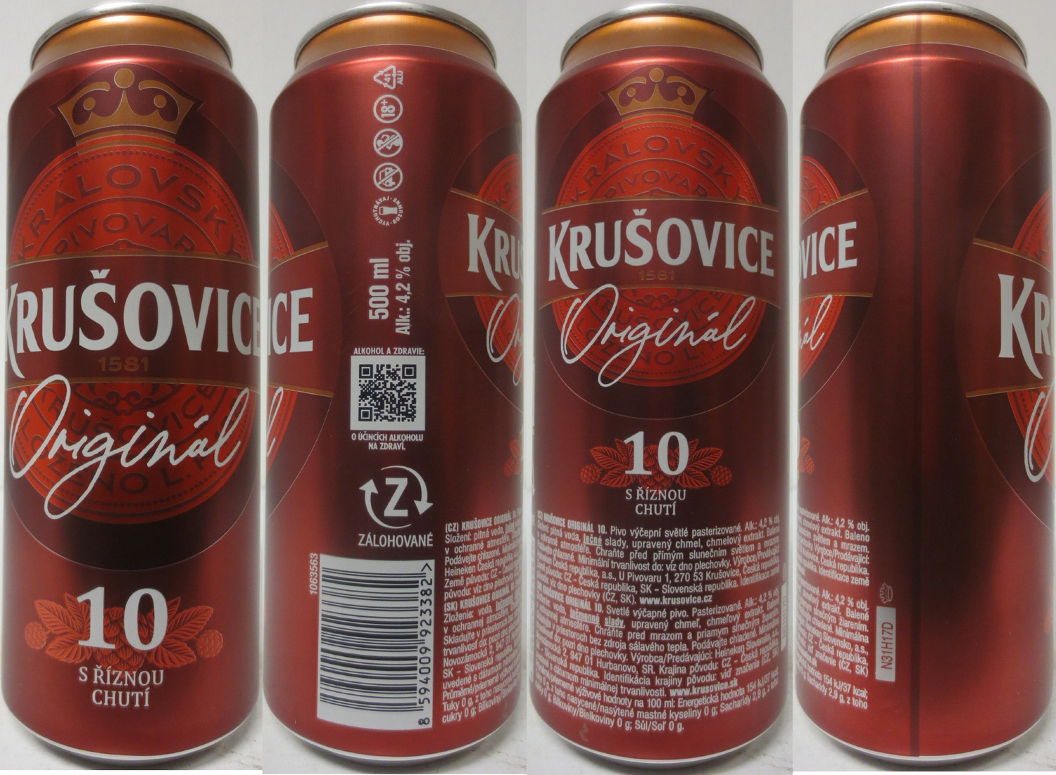 KRUŠOVICE Original 10 S ŘÍZNOU CHUTÍ (SK) (50cl) (B/O) č.1 