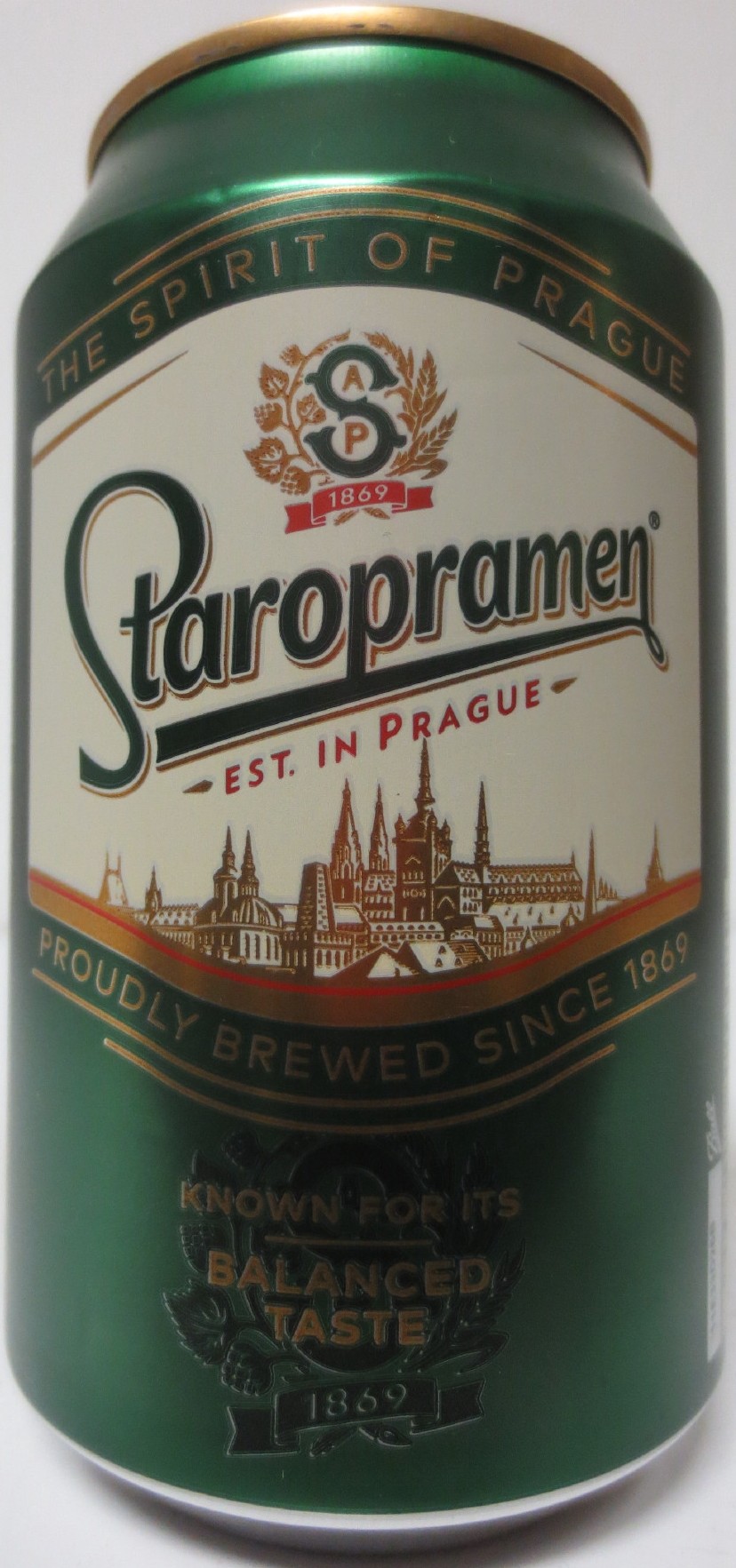 Staropramen EST. IN PRAGUE KNOWN FOR ITS BALANCED TASTE (H) (33cl) (B/O) č.1 