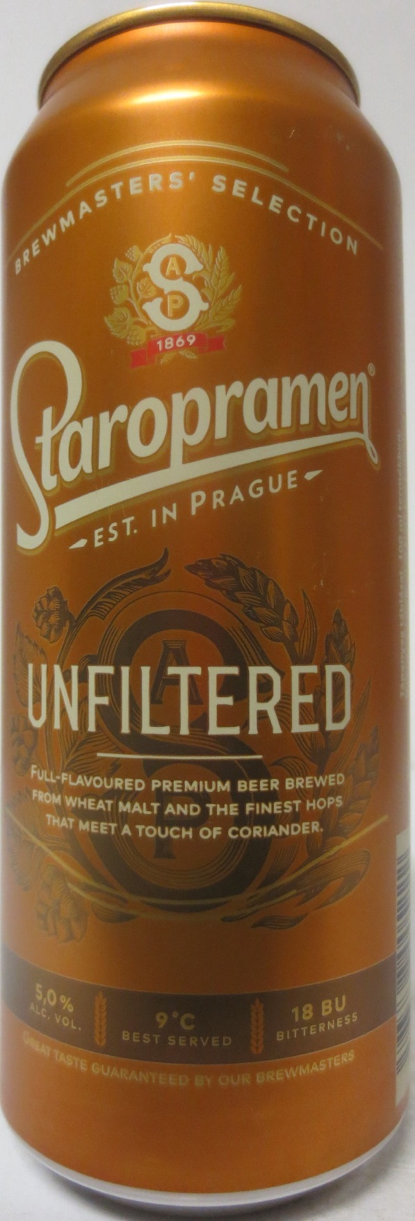 Staropramen EST. IN PRAGUE UNFILTERED (H) (50cl) (B/O) č.1