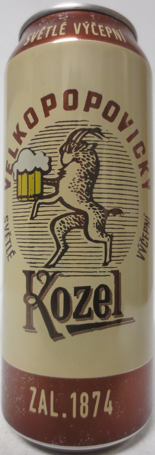VELKOPOPOVICKÝ Kozel zal.1874 SVĚTLÉ VÝČEPNÍ (CZ) (50cl) (B/O) č.1