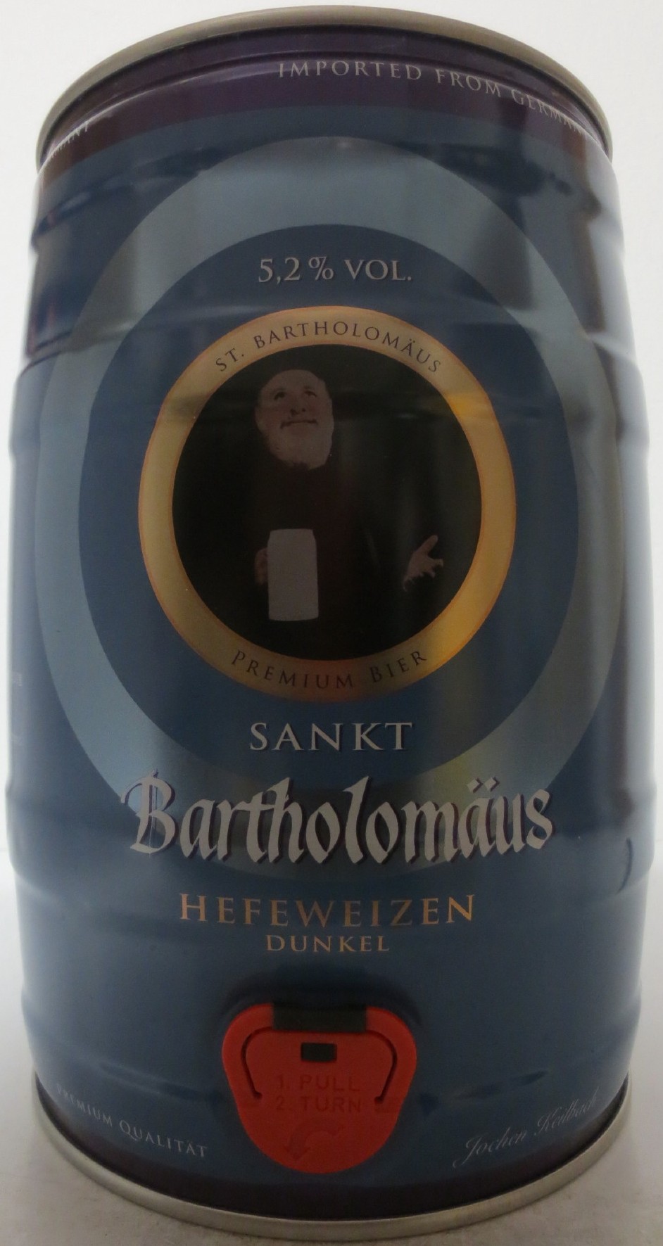SANKT Bartholomäus HEFEWEIZEN DUNKEL (5L) Nr.1 