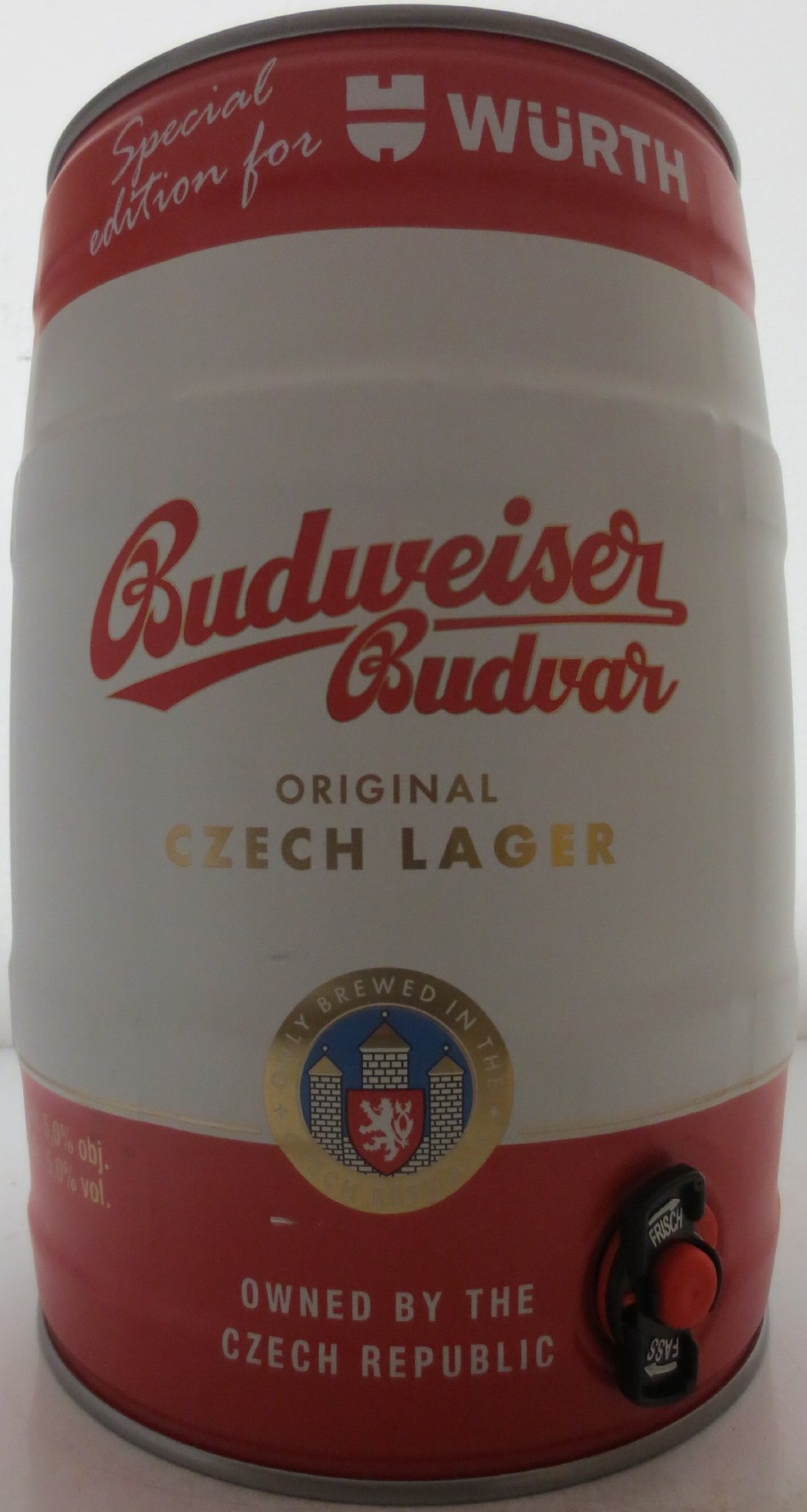 Budweiser Budvar ORIGINAL CZECH LAGER - WÜRTH (5L) č.2 