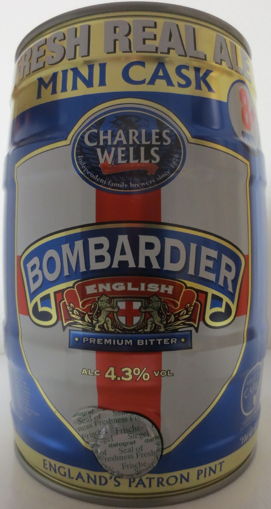 BOMBARDIER ENGLISH PREMIUM BITTER (5L) Nr.1 