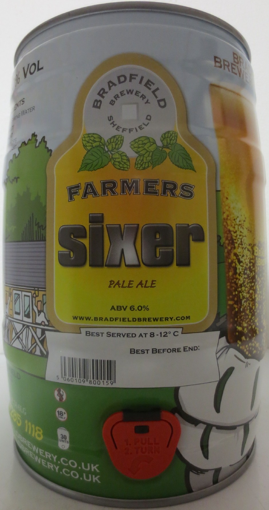 BRADFIELD BREWERY FARMERS sixer PALE ALE (5L) Nr.1 