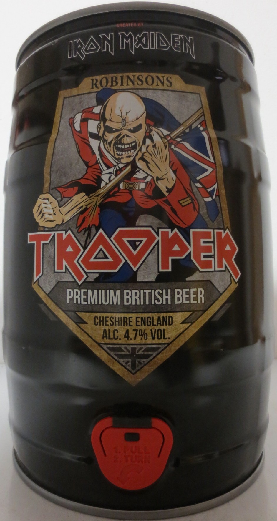 IRON MAIDEN ROBINSONS TROOPER PREMIUM BRITISH BEER (5L) Nr.1 