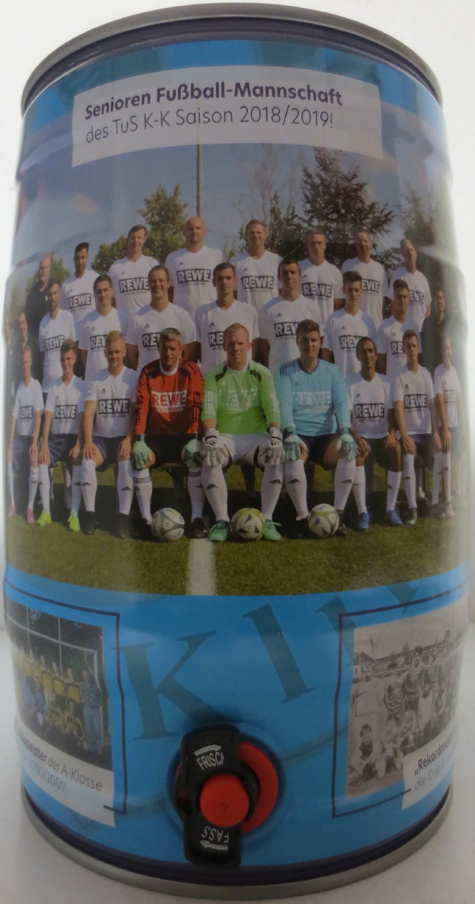 Hachenburger Pils Senioren Fußball-Mannchaft des TuS K-K Saison 2018-2019! (5L) Nr.1 