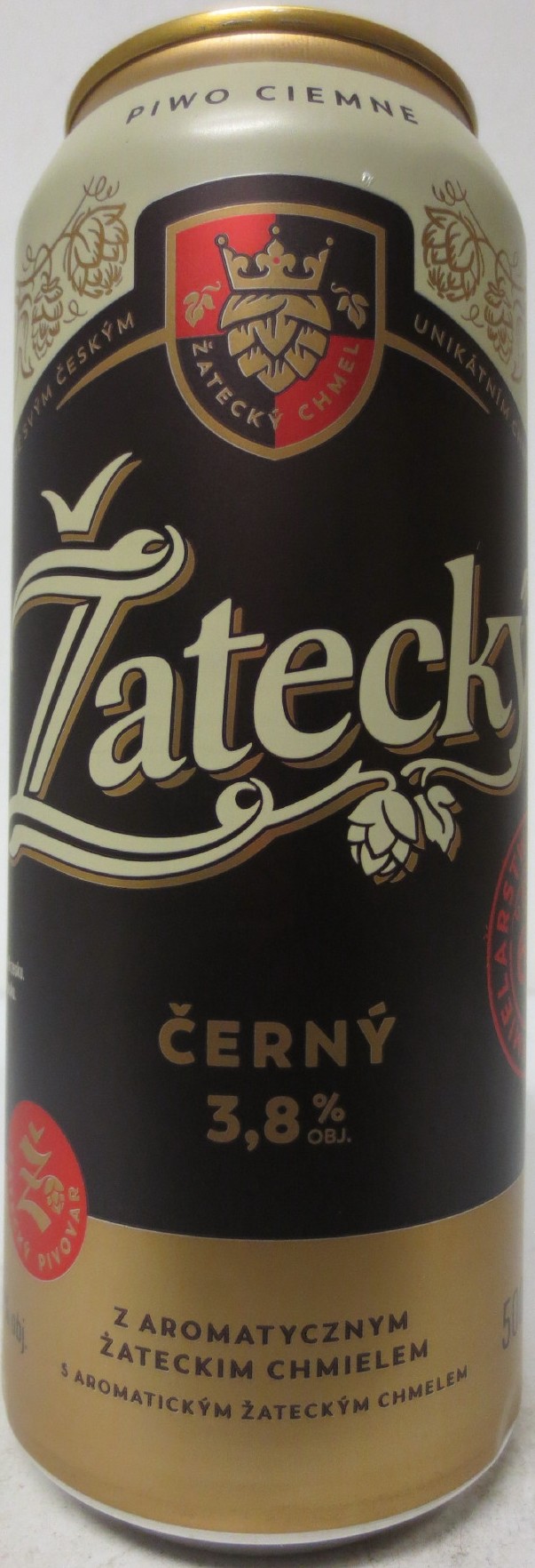 Žatecký ČERNÝ 3,8% OBJ. (50cl) (B/O) č.1 