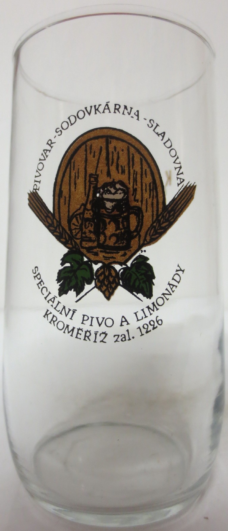 PIVOVAR - SODOVKÁRNA - SLADOVNA SPECIÁLNÍ PIVO A LIMONÁDY KROMĚŘÍŽ ZAL.1226 (0,3L) 