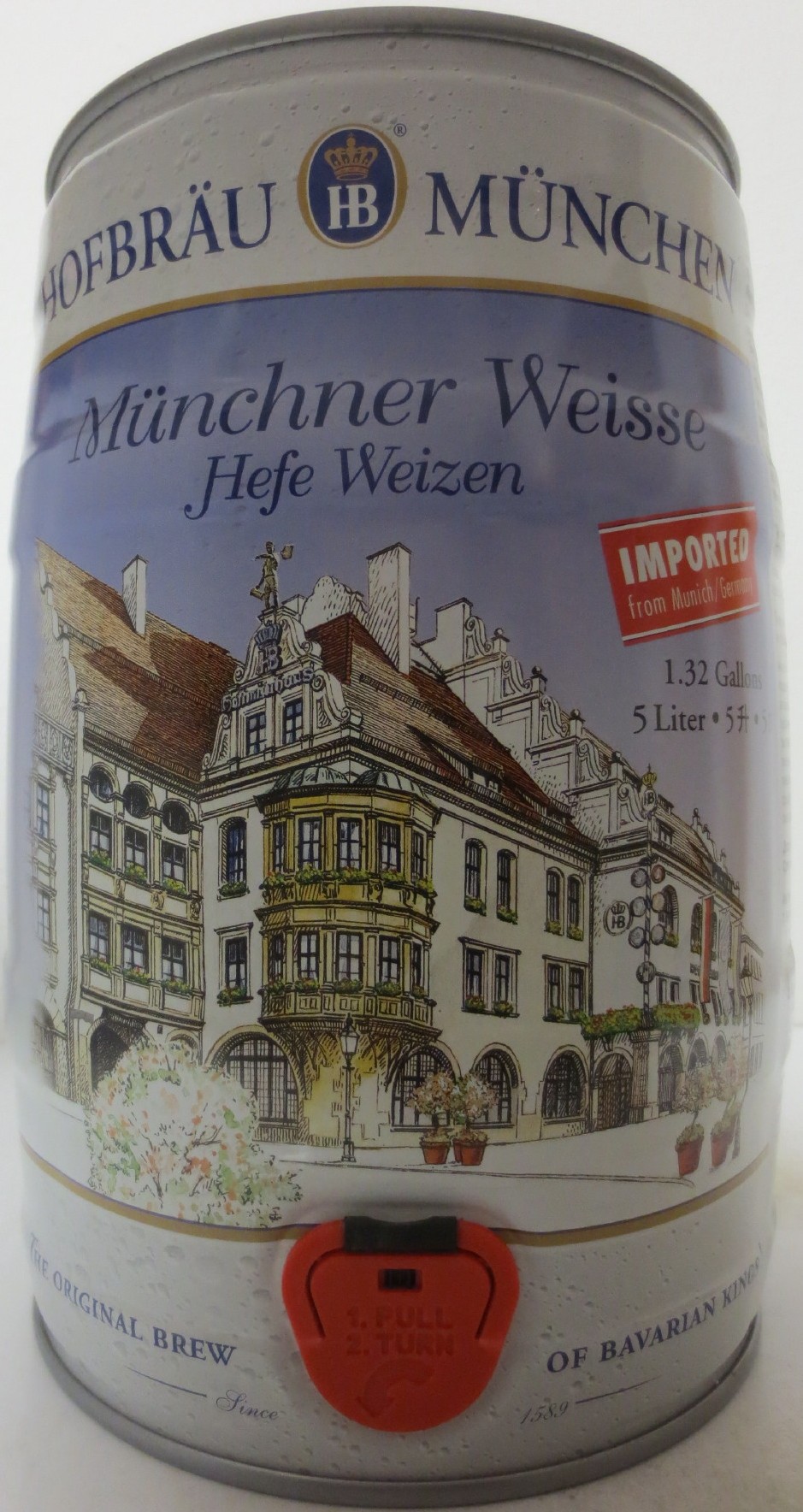 HOFBRÄU MÜNCHEN Münchner Weisse Hefe Weizen IMPORTED (5L) Nr.1 