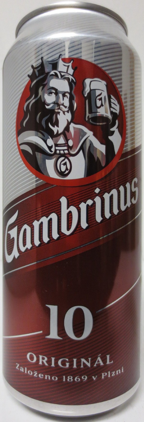 Gambrinus 10 ORIGINAL Založeno 1869 v Plzni (SK) (50cl) (B/O) č.1 