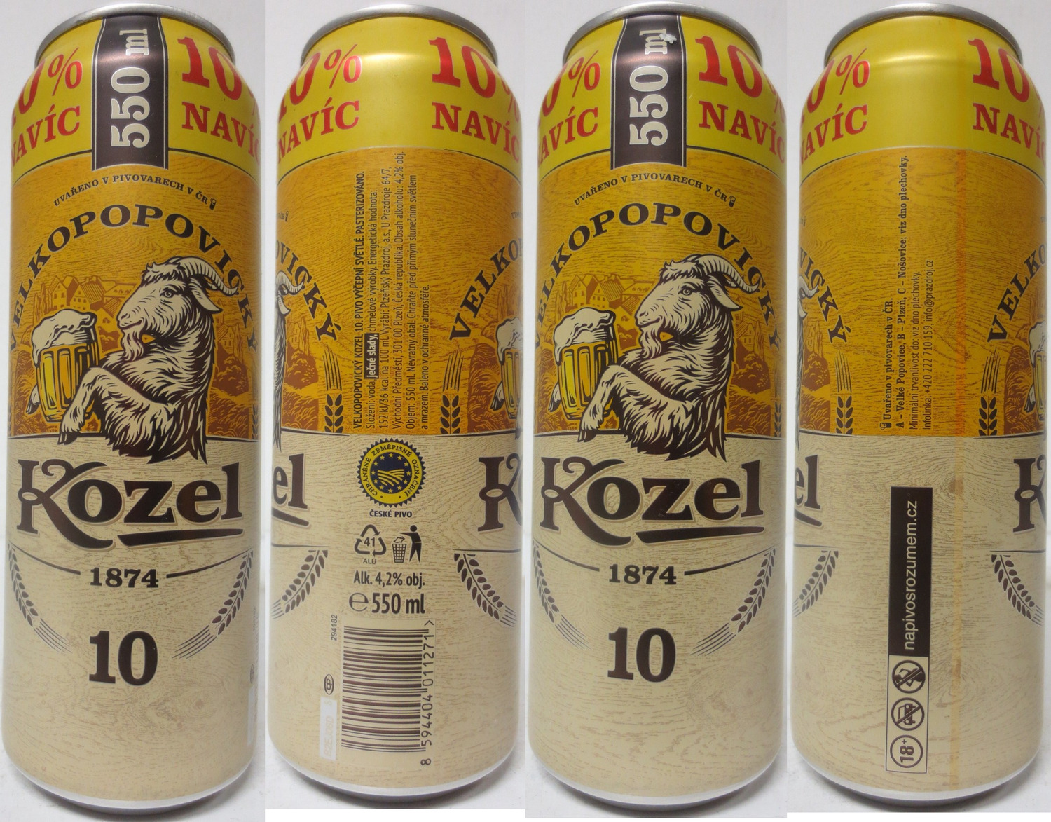 VELKOPOPOVICKÝ Kozel 1874 10 10% NAVÍC (CZ) (55cl) (BO) č.2 