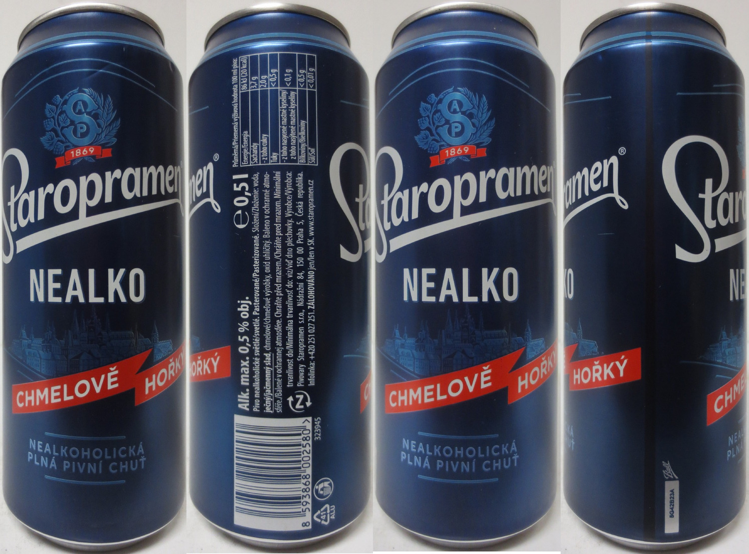 Staropramen NEALKO CHMELOVĚ HOŘKÝ NEALKOHOLICKÁ PLNÁ PIVNÍ CHUŤ (50cl) (B/O) č.1 
