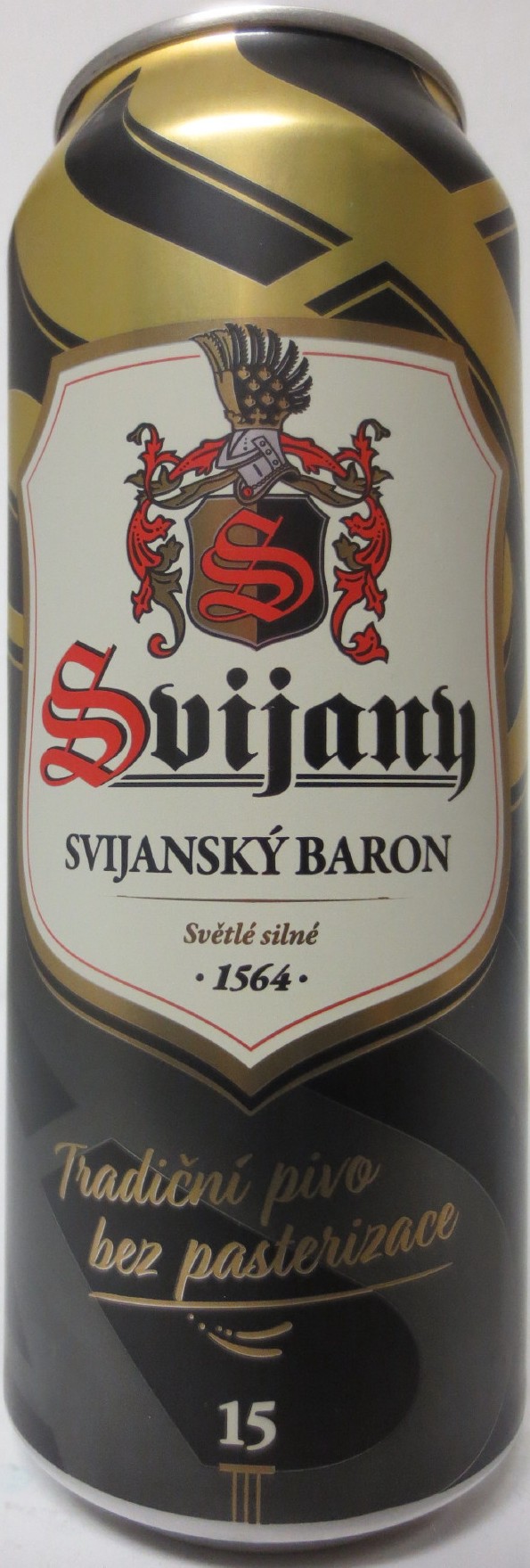Svijany SVIJANSKÝ BARON Tradiční pivo bez pasterizace 15 III (SE) (50cl) (B/O) č.1 