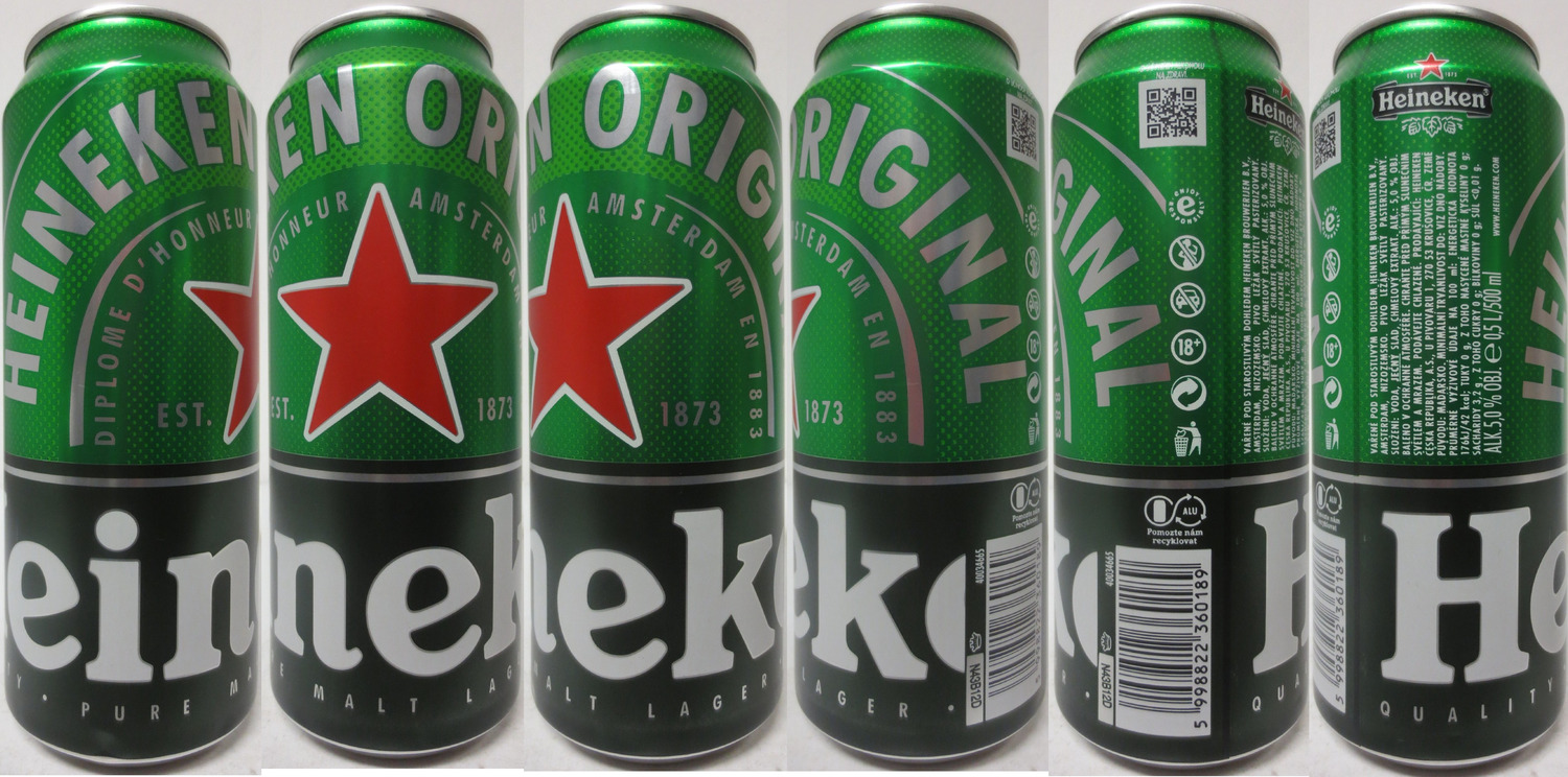 Heineken HEINEKEN ORIGINAL (CZ) (50cl) (B/O) č.1 