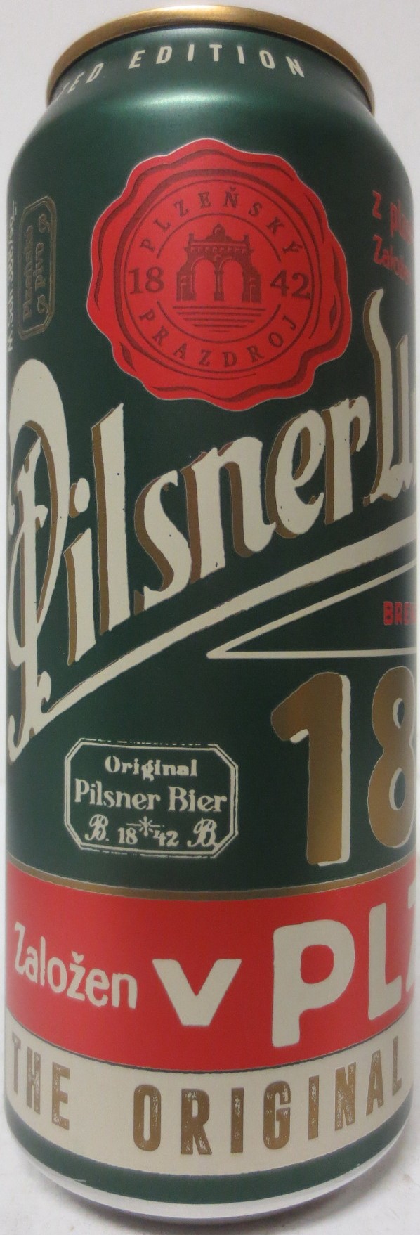 Pilsner Urquell 1842 Založen v PLZNI. THE ORIGINAL PILSNER (H) (50cl) (B/O) č.1 
