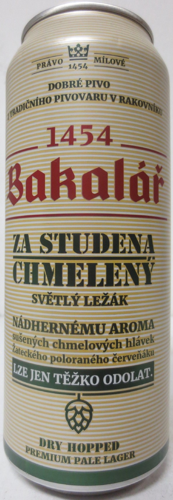 Bakalář ZA STUDENA CHMELENÝ SVĚTLÝ LEŽÁK (CZ) (50cl) (B/O) č.4 