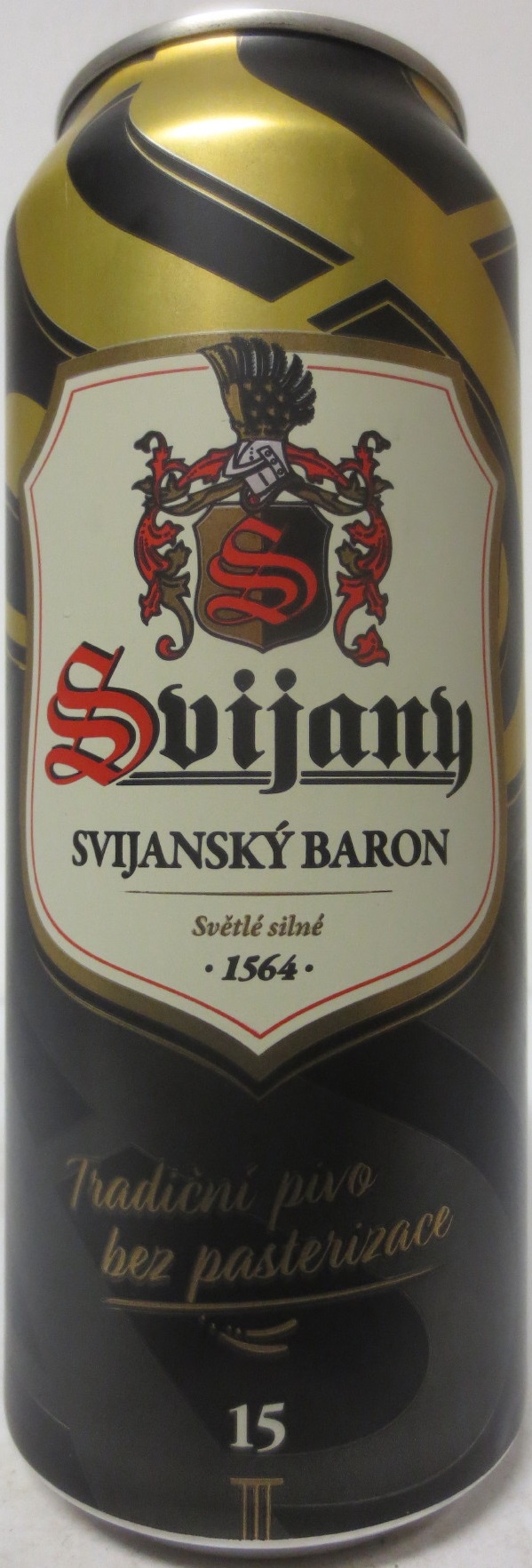 Svijany SVIJANSKÝ BARON Tradiční pivo bez pasterizace 15 III(CZ) (50cl) (B/O) č.1