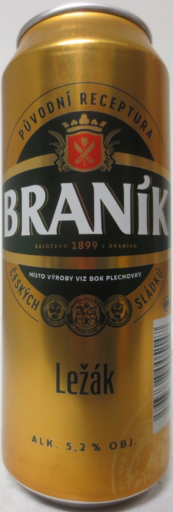 BRANÍK Ležák ALK. 5,2% OBJ. (CZ) (50cl) (B/O) č.2
