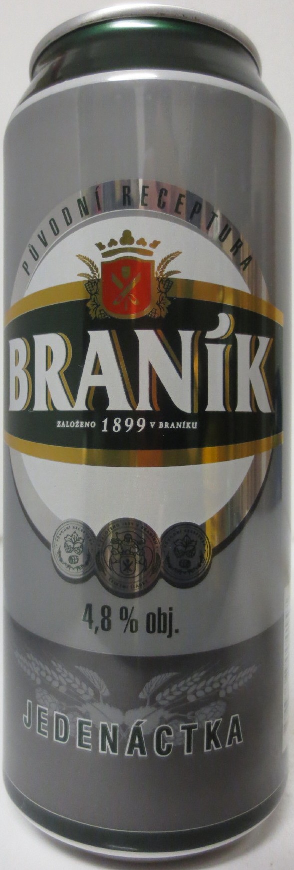 BRANÍK Alk. 4,8% obj. JEDENÁCTKA (CZ) (50cl) (B/O) č.1 