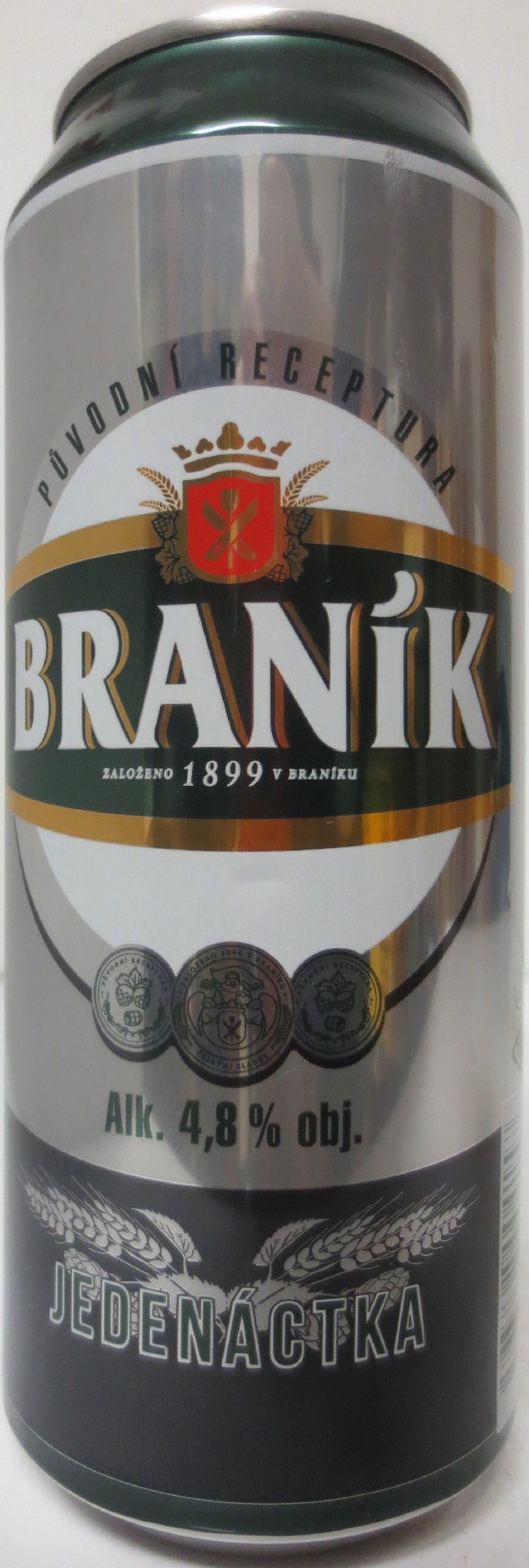 BRANÍK Alk. 4,8% obj. JEDENÁCTKA (CZ) (50cl) (B/O) č.3 