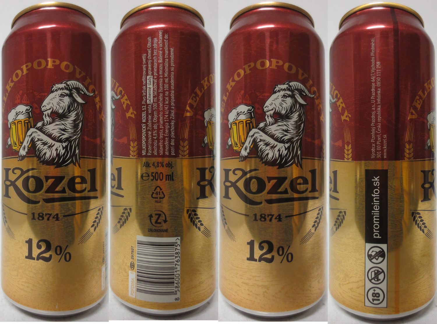 VELKOPOPOVICKÝ Kozel 1874 12% (SK) (50cl) (B/O) č.3