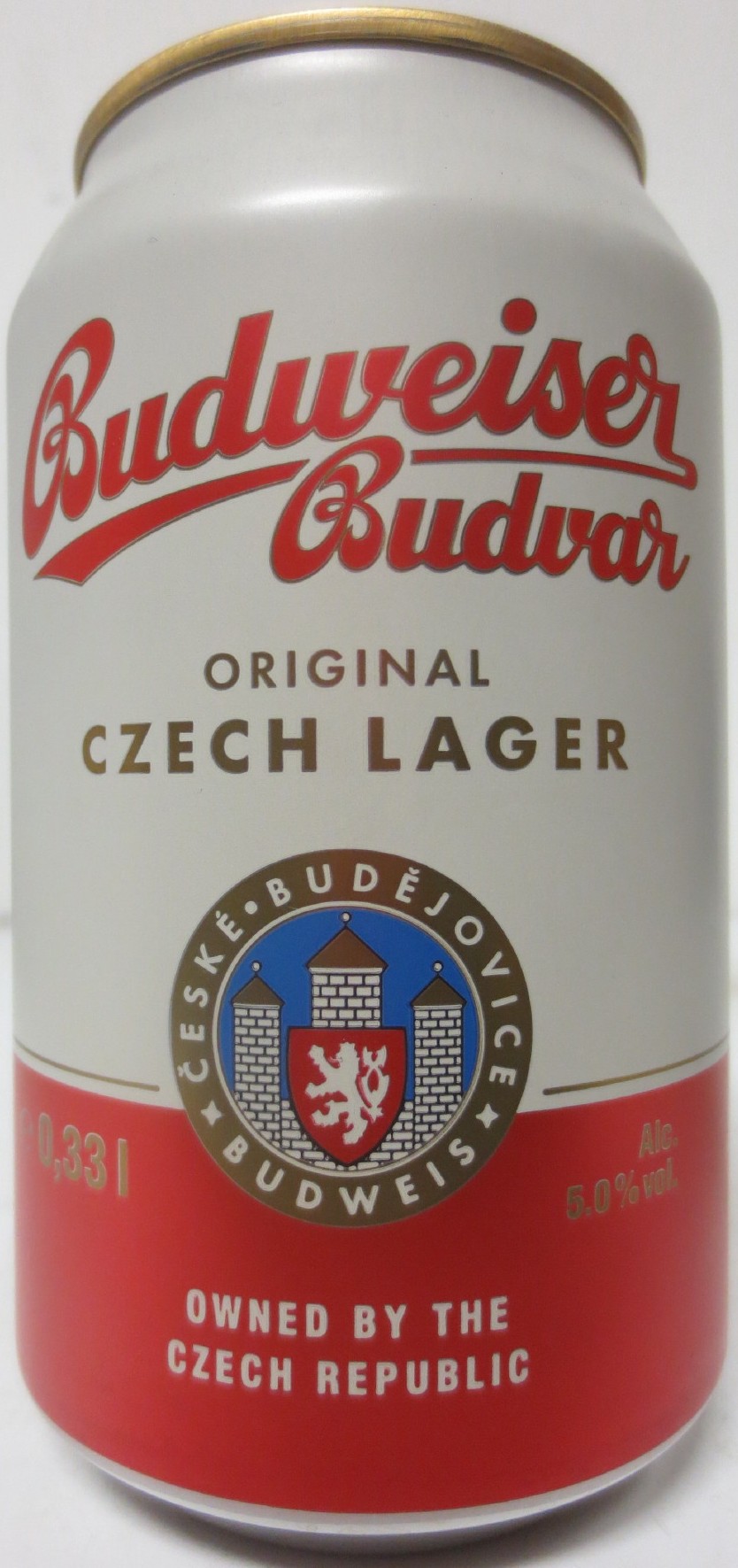 Budweiser Budvar ORIGINAL CZECH LAGER (CZ+SK) (33cl) (B/O) č.2