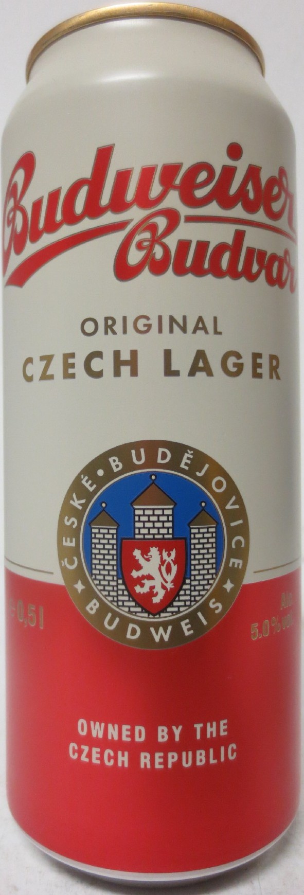 Budweiser Budvar ORIGINAL CZECH LAGER OWNED BY THE CZECH REPUBLIC (CZ) (50cl) (B/O) č.4