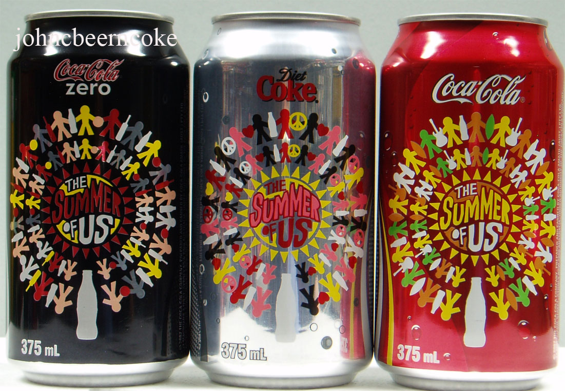 Coca Cola The Summer of us set from AUSTRALIA (3 cans) (37,5cl) (B/O)