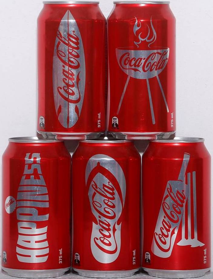 Coca Cola Summer set from AUSTRALIA (5 cans) (35,5cl) (B/O)
