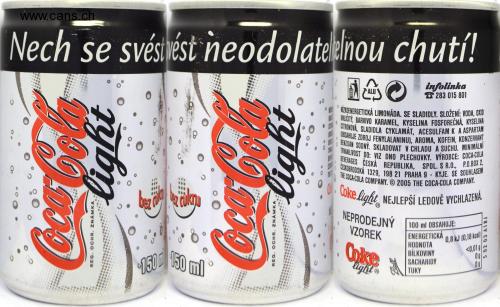 Coca Cola light Nech se svést neodolatelnou chutí! can from CZECH REPUBLIC (15cl) (B/O)