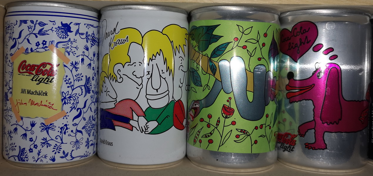Coca Cola Children Design set from CZECH REPUBLIC (4 cans) (15cl) (B/O)