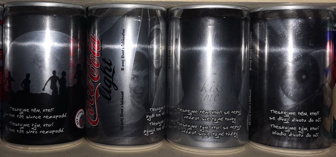 Coca Cola Art Design set from CZECH REPUBLIC (4 cans) (B/O)