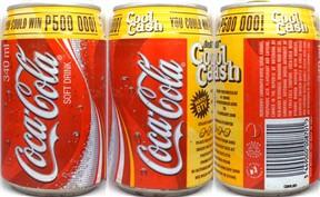 Coca Cola Cool Cash can from BOTSWANA (34cl) (B/O)