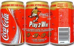 Coca Cola Cup Play2Win! can from BOTSWANA (34cl) (B/O)